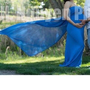 Royal Blue Maternity Dress